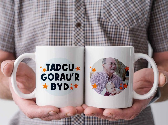 Best Grandad Ever Welsh Personalised Mug